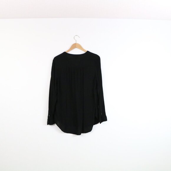 *Old Navy Black Long Sleeve Tunic Blouse - Picture 8 of 8